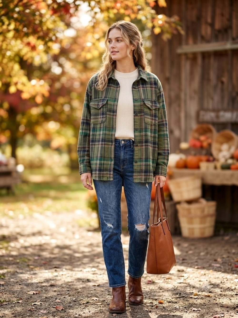 Joe Fresh Plaid Flannel Men's Shacket Oversized Grunge Gorpcore Cabincore